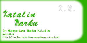 katalin marku business card